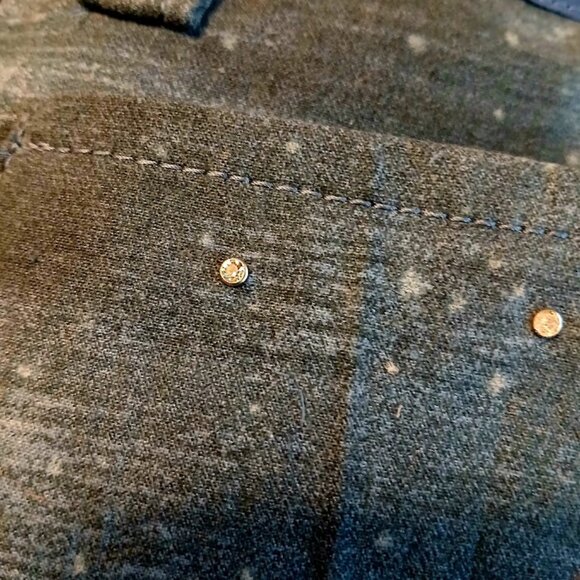 New Galaxy Stars print Shoulder Bag Purse denim Blue Double handle Western Gems - Picture 4 of 7